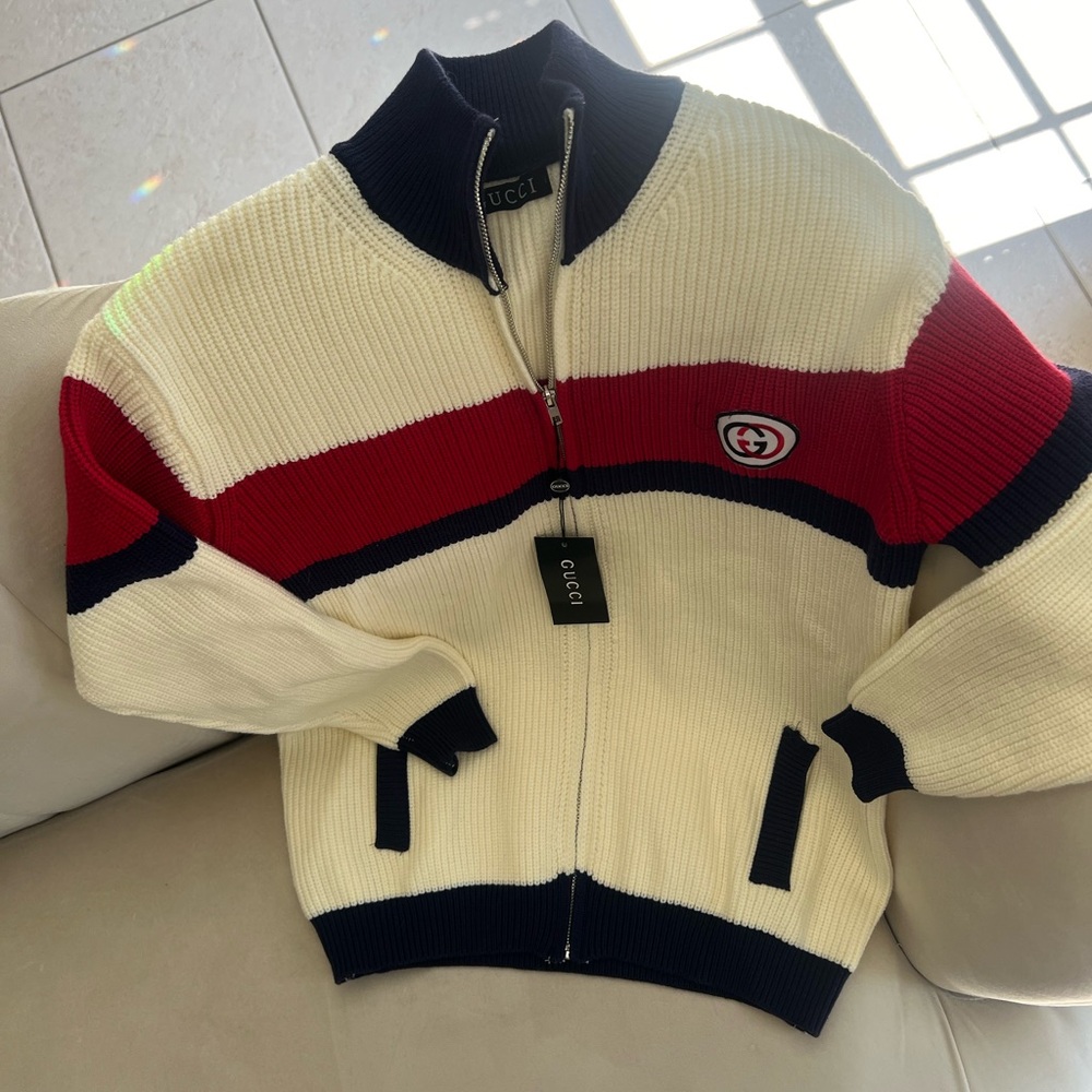 Gucci college zip up